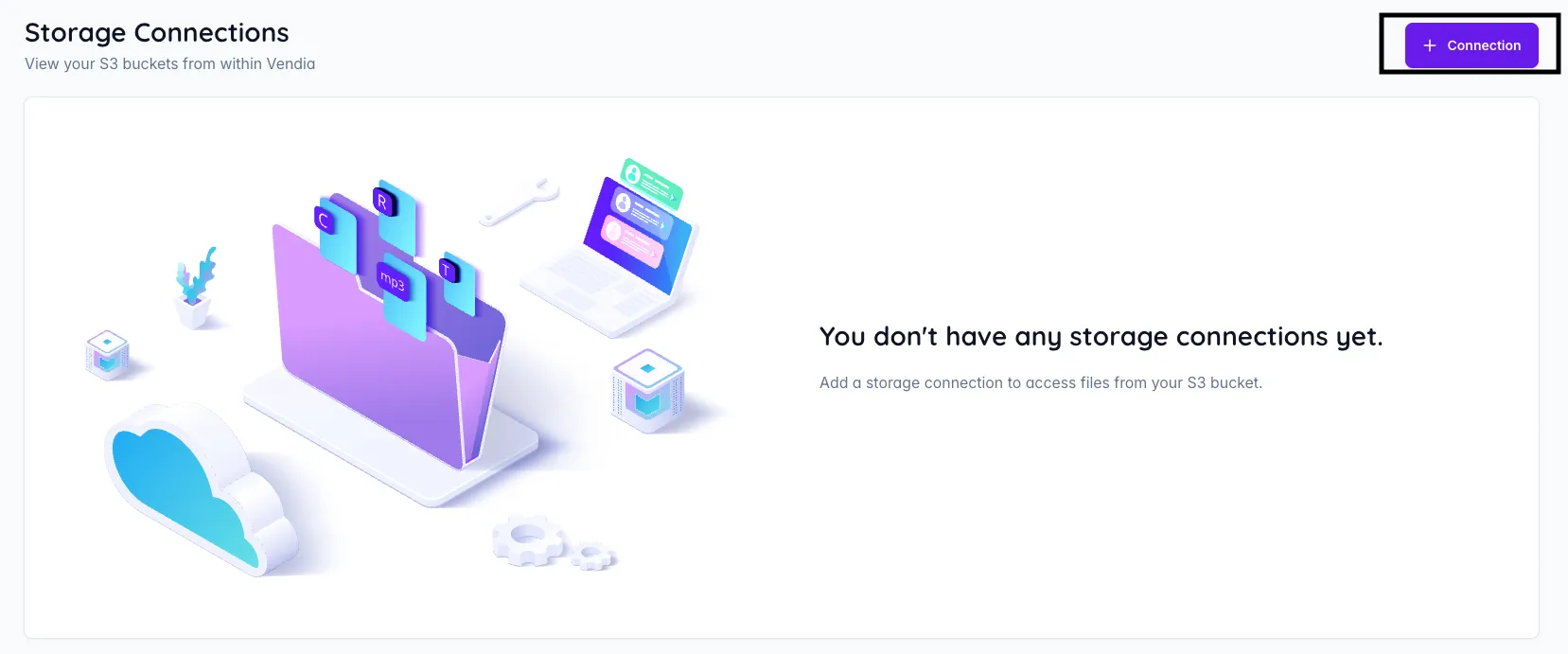 Create Storage Connection Interface