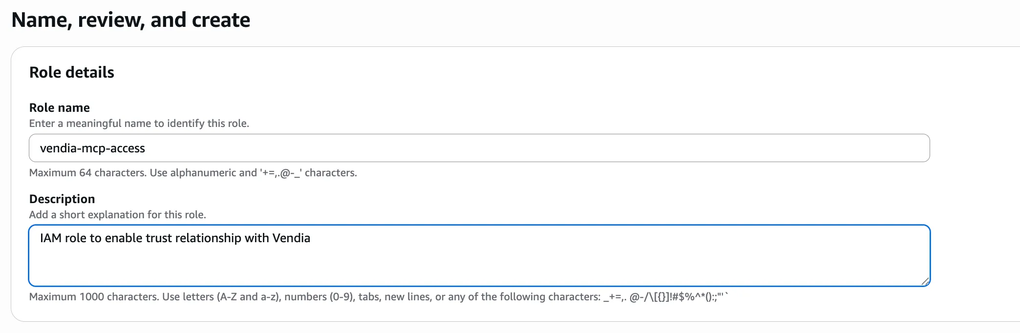 Review Role Interface
